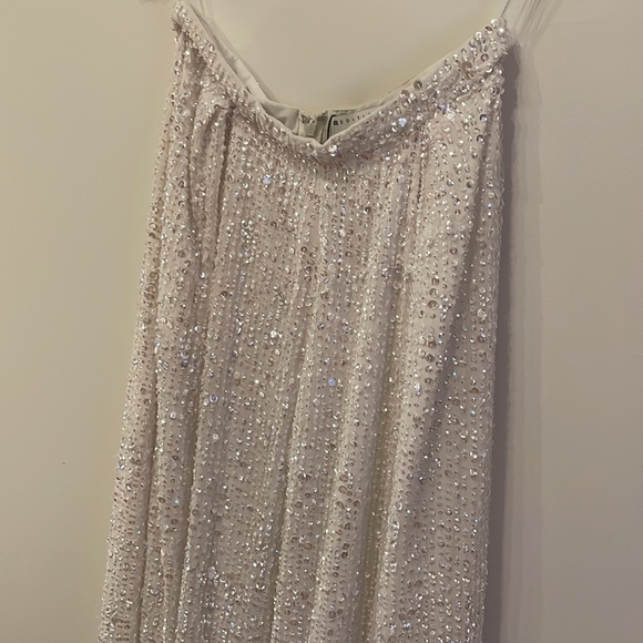 ASOS Edition Bridal Sequin Wide Leg Pants, L size 10 - Picture 4 of 6